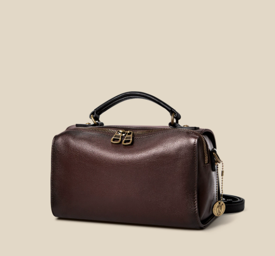 First layer cowhide crossbody bag pillow bag 2026