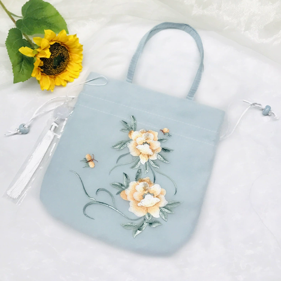 Tassel embroidered bag Chinese style Hanfu accessories bag