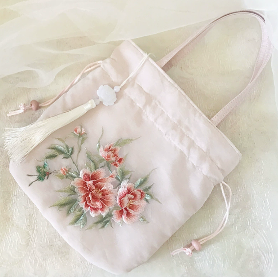 Tassel embroidered bag Chinese style Hanfu accessories bag