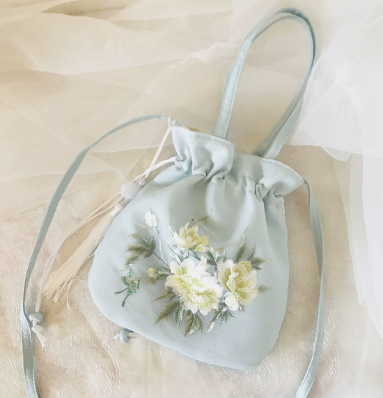 Tassel embroidered bag Chinese style Hanfu accessories bag