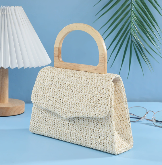 Customized woven small square bag, stylish evening bag