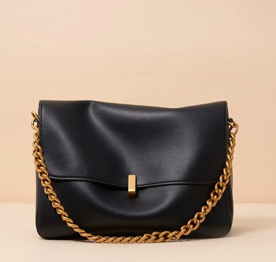 Cowhide large crossbody bag
