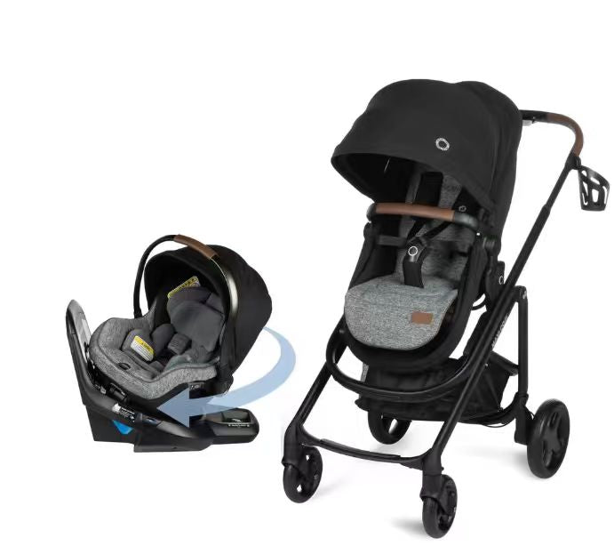 Tayla™ Max Peri™ 180° Rotating Infant Car Seat TravelSystem in Onyx Wonder